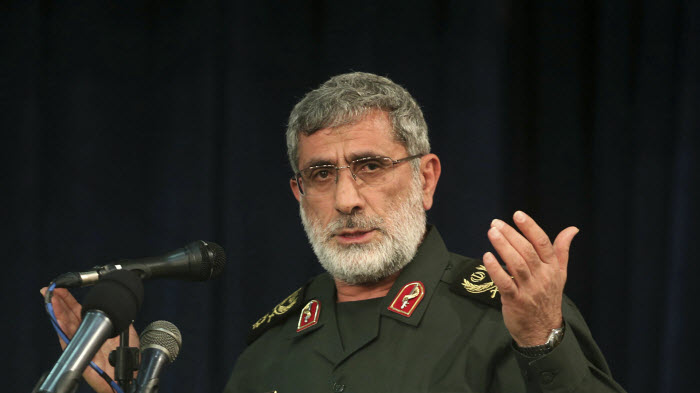 قائد فيلق القدس بالحرس الثوري الإيراني إسماعيل قاآني