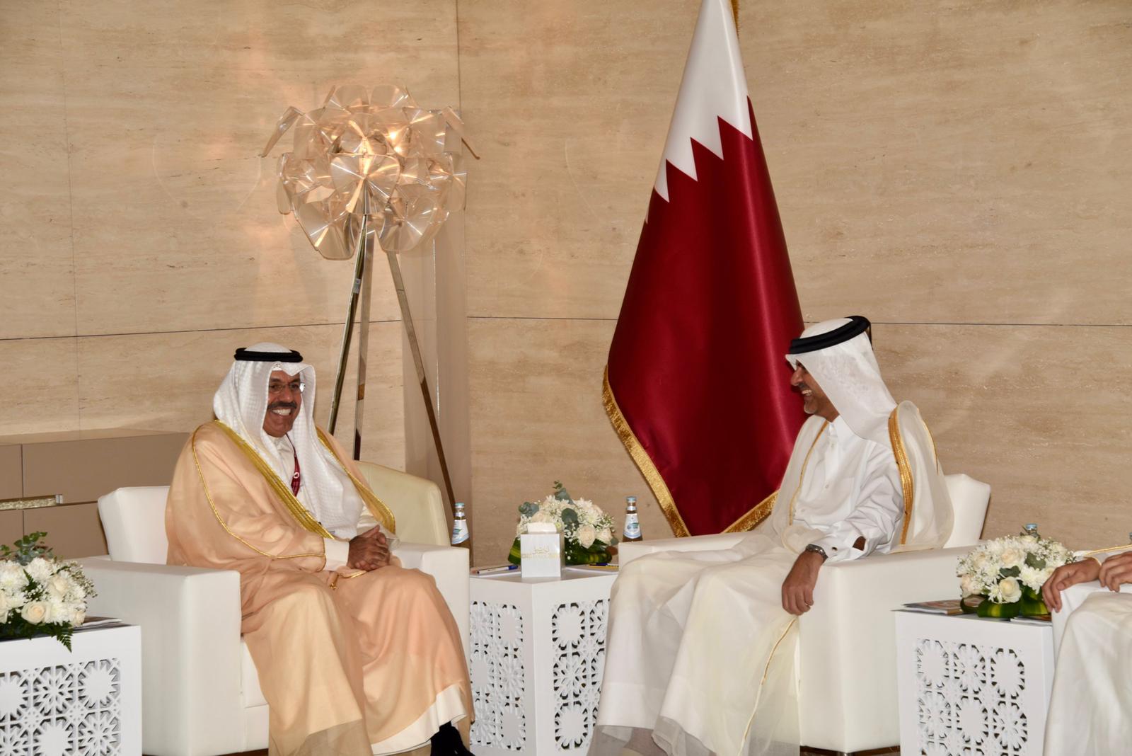 النواف بحث مع رئيس الوزراء القطري الملفات الأمنية ذات الاهتمام المشترك